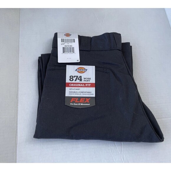 NWT DICKIES Original 874 Men’s Work Pants Original FLEX Fit, Black 32 X 30 - Picture 9 of 9